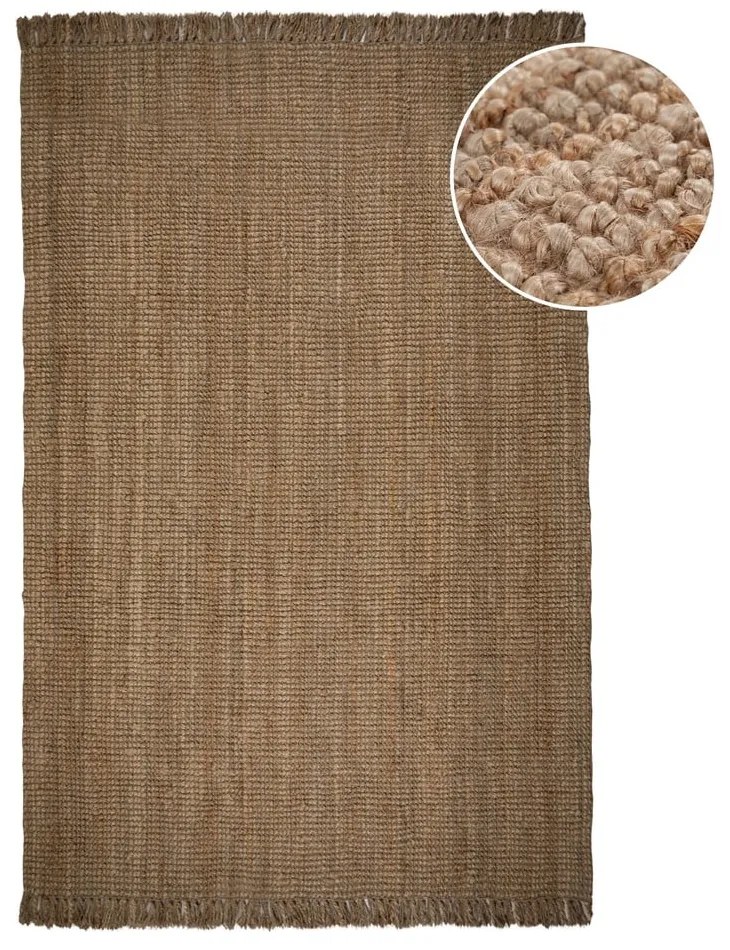 Tappeto in juta marrone 200x290 cm - Flair Rugs