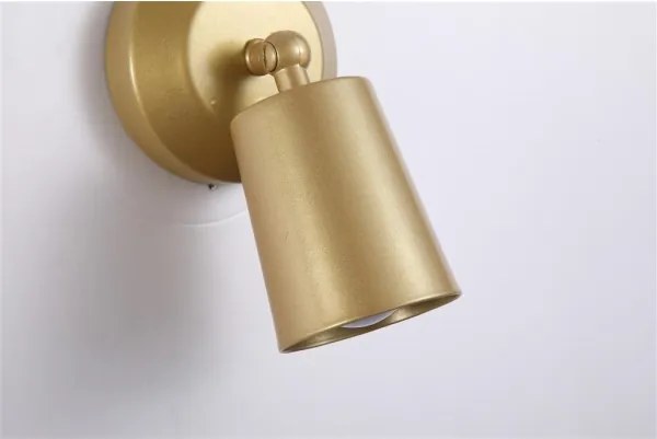 Searchlight 23340GO - Applique da parete LED ricaricabile e dimmerabile CONE LED/1,5W/5V, dorata