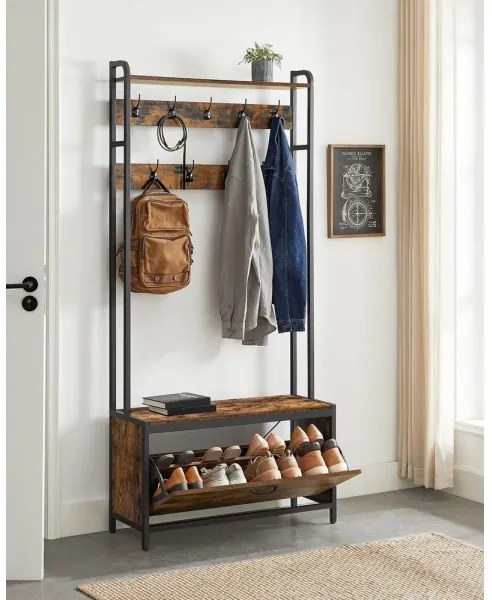 Appendiabiti a piantana NAVOR marrone/nero