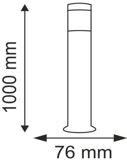 Lampada da esterno OSLO 1xE27/10W/230V 1000mm IP44