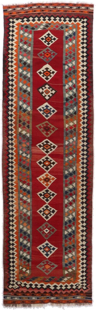 Kilim Tappeto 120 x 390 (Iran) Tessuto A Mano