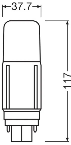 Lampadina LED G24d/7,5W/230V 4000K - Osram