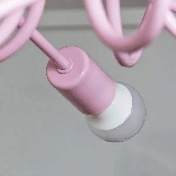 Plafoniera OXFORD 3xE27/15W/230V rosa