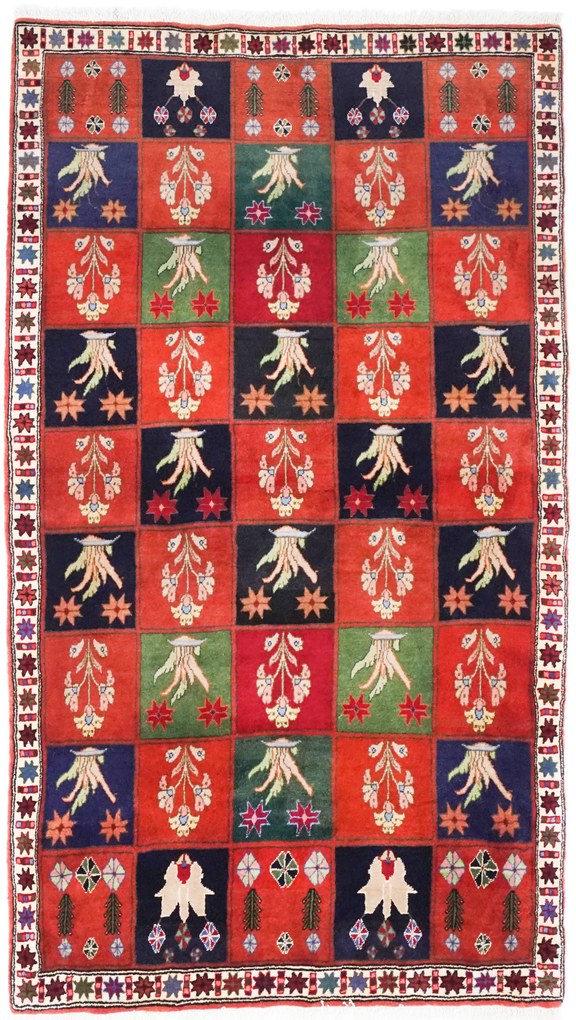Shiraz Tappeto 110 x 190 (Iran) Annodato A Mano