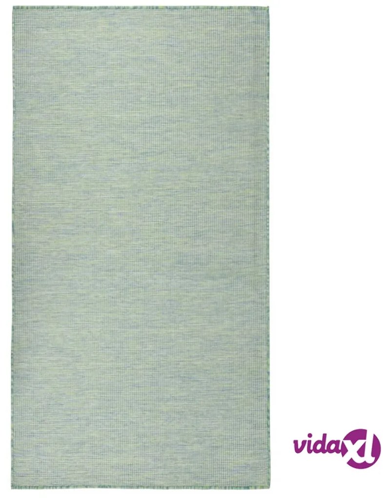vidaXL Tappeto da Esterni a Tessitura Piatta 140x200 cm Turchese