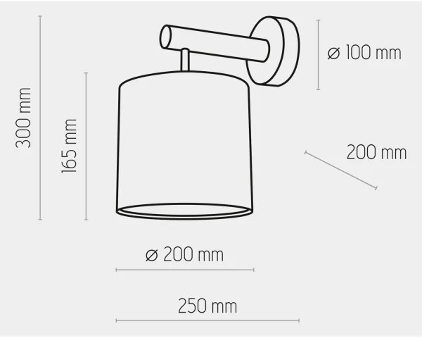 Applique DEVA 1xE27/60W/230V bianco/legno