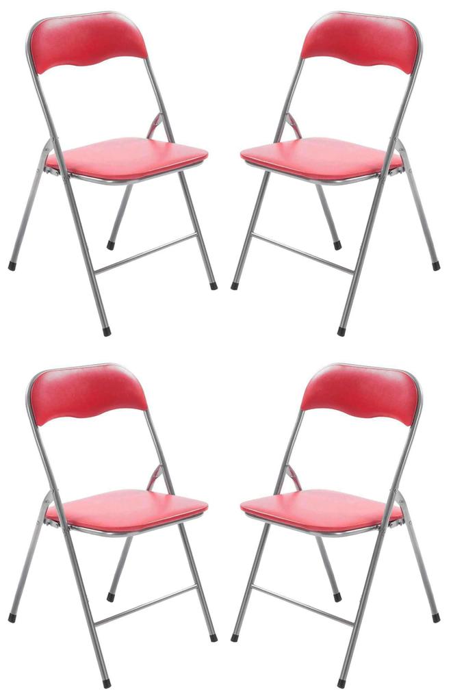 LUCIE - set di 4 sedie pieghevoli