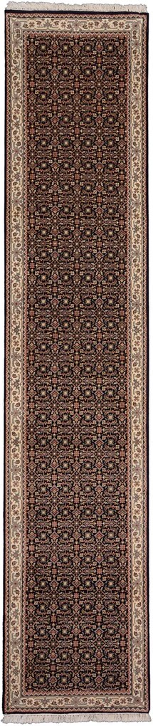 Bidjar Tappeto 390 x 80 Blu (Indian) Annodato A Mano