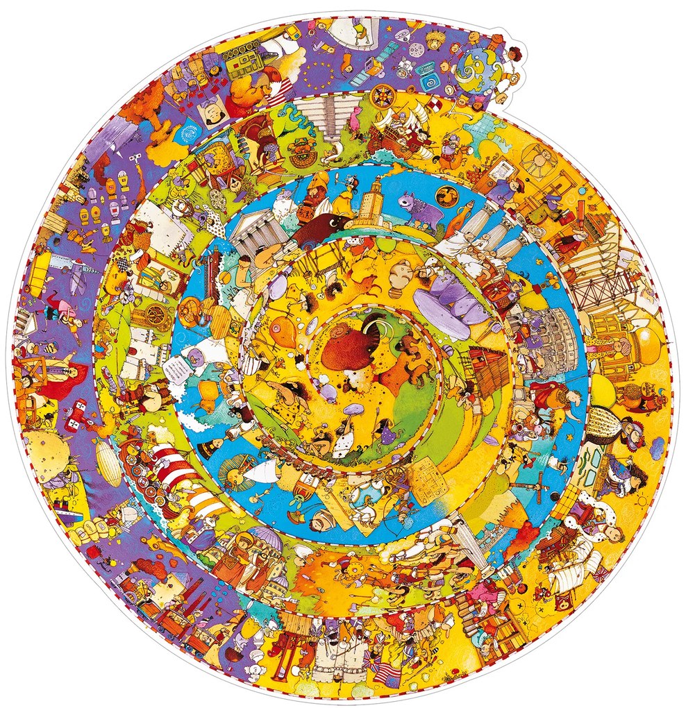 Puzzle di osservazione con poster - Storia - 350 pezzi