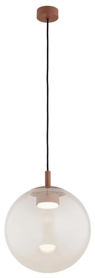 Argon 8829 - Lampadario a sospensione con filo SACRAMENTO 1xGX53/8W/230V limpido/marrone