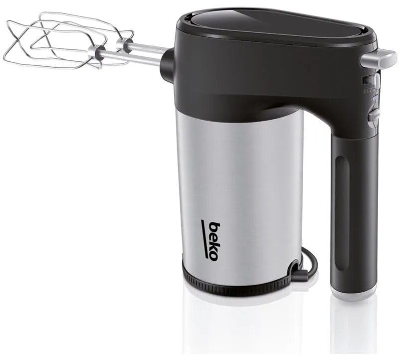 Beko HMM7350X Sbattitore Manuale 350W 5 Velocità Nero e Acciaio Inox con Turbo