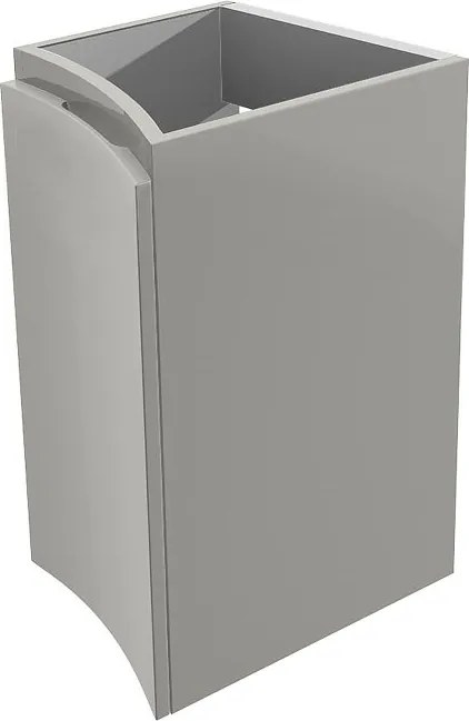 Estensione per mobile da bagno Vague 1 cassetto 1 anta grigio L 34 x H 55 x P 48 cm