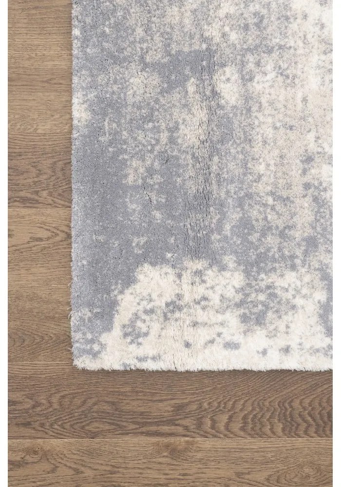 Tappeto in lana grigio crema 160x240 cm Bran - Agnella