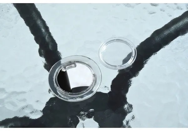 Tavolo da giardino d. 70 cm nero