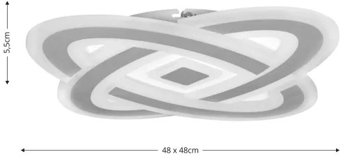 Brilagi - Plafoniera LED dimmerabile MODERN LED/90W/230V 3000-6000K + telecomando