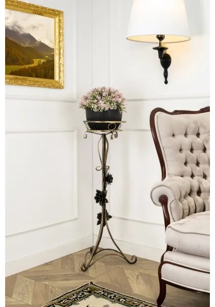 Portafiori 95x38 cm oro