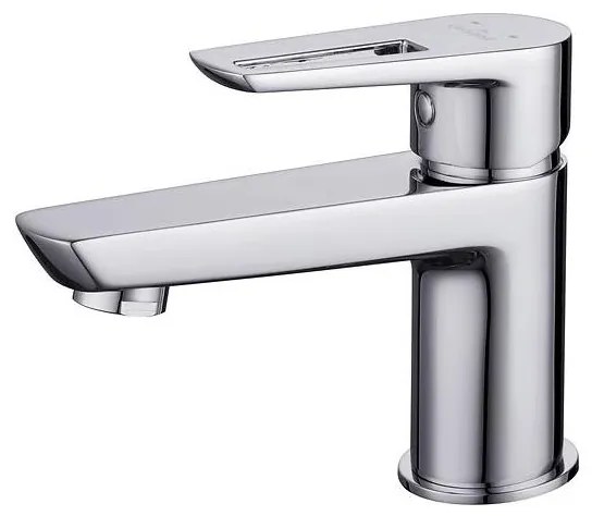 Cersanit S951-045 - Rubinetto del lavandino MILLE 13,4 cm cromo lucido + scarico