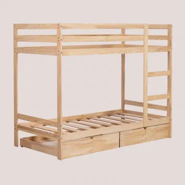 Letto a castello in legno per materasso 90 cm Cooper Kids Letto a - Sklum