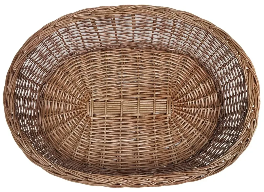 Cesto per cani/lettino in vimini naturale 90 cm