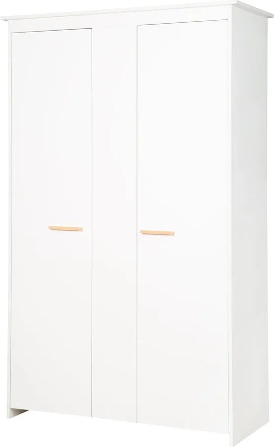 Armadio per bambini bianco 119x190x52 cm Anton – Roba