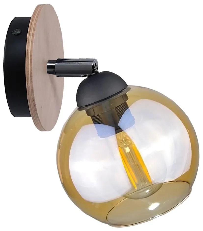 Faretto da parete THEA WOOD 1xE27/60W/230V