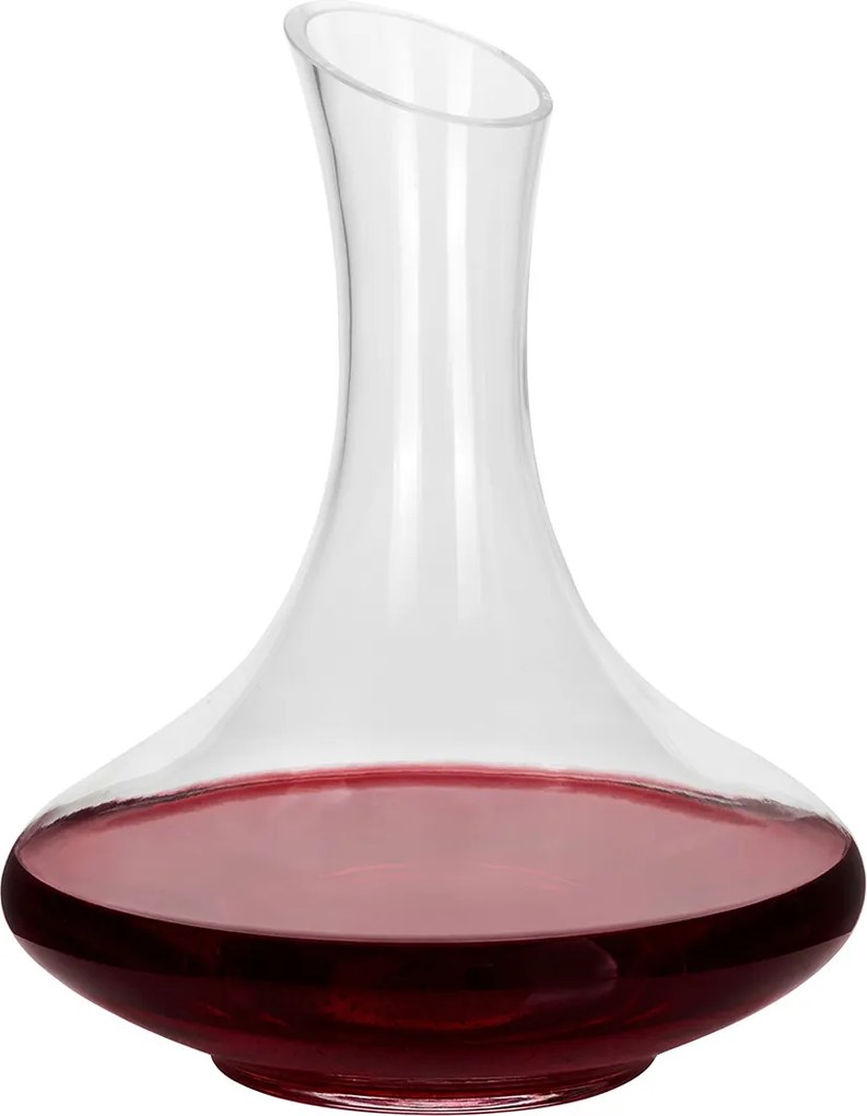 Decanter vino rosso 1 litro design vetro slanciato