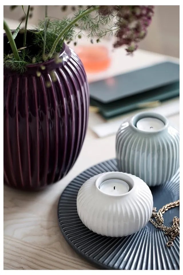 Portacandela in porcellana per candela da tè Hammershøi - Kähler Design