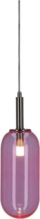 Lampadario LED viola con paralume in vetro ø 13 cm Fiuggi – Candellux Lighting