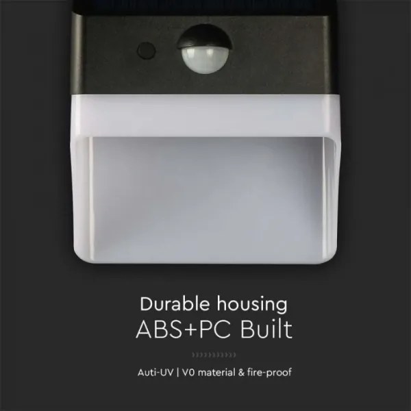 Lampada solare da parete LED con sensore LED/2W/3,7V 4000K IP65 1200 mAh