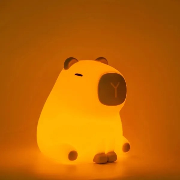 Lampada per bambini LED RGBW Dimmerabile LED/1W/5V USB 1200 mAh capybara