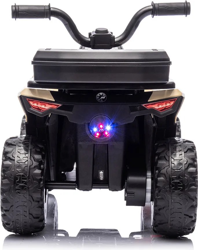 Quad Elettrico per Bambini Safari 6V con Bauletto Posteriore Beige...