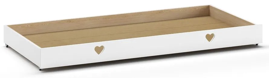 Cassetto bianco sotto il letto per bambini 90x200 cm Amori - Vipack