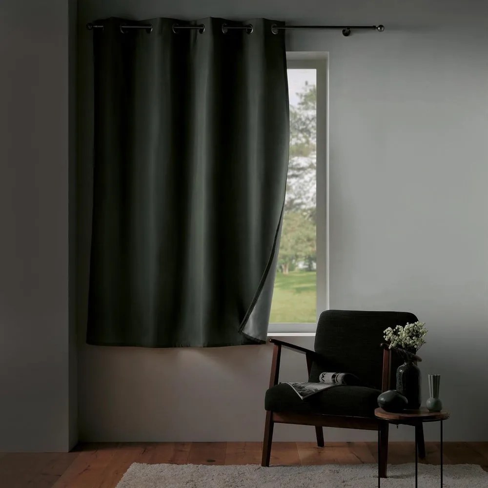 Tenda termoisolante grigia in microfibra 135x180 cm Micropolar – douceur d'intérieur