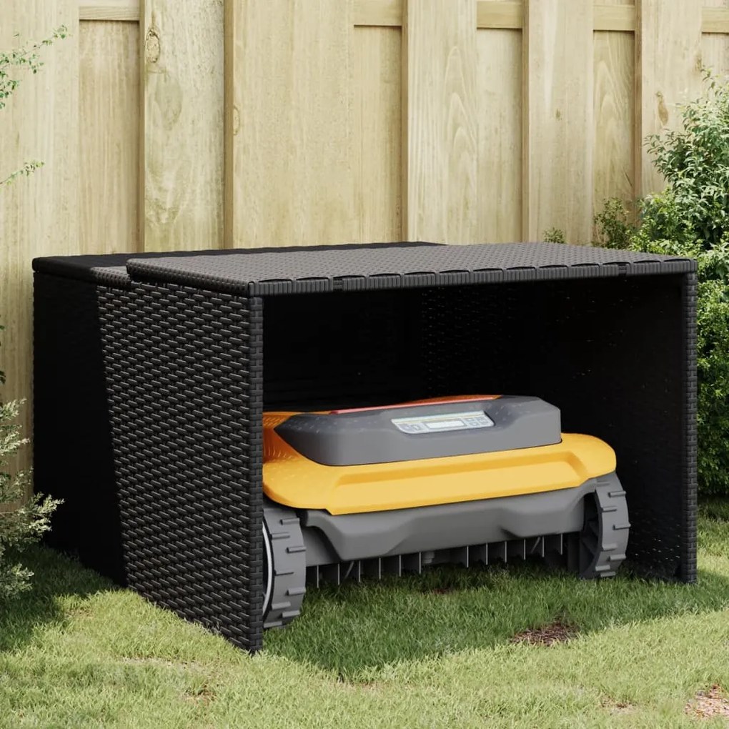 Garage Per Robot Tosaerba Nero 86x90x52/57 Cm İn Polyrattan /