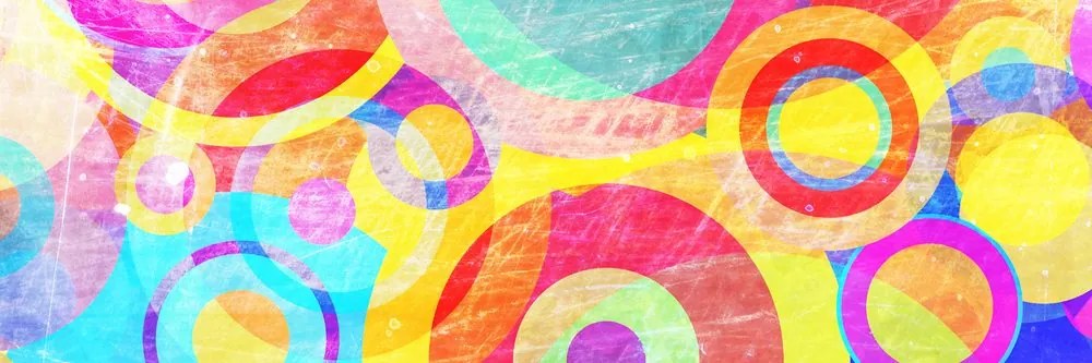 Stampa su tela – Cerchi grunge