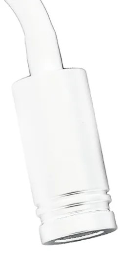 LED Lampada flessibile da parete con base USB 1xLED/8W+1xLED/2W/230V bianco/argento