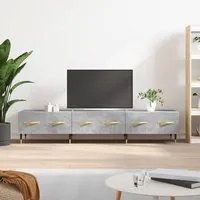 Mobile Porta TV Grigio Cemento 150x36x30 cm Legno Multistrato 829136