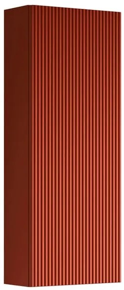 Pensile bagno Opera laccato opaco paprika, 1 anta apertura da sinistra P 17 x L 30 x H 80 cm