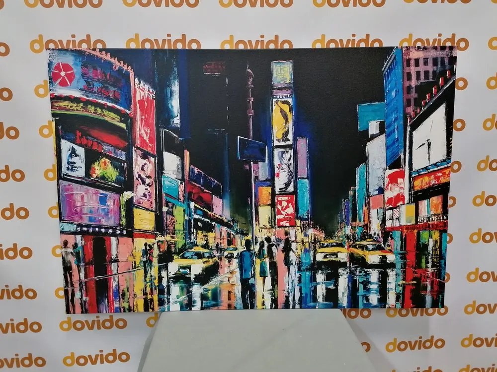 Quadro su tela – New York colorata