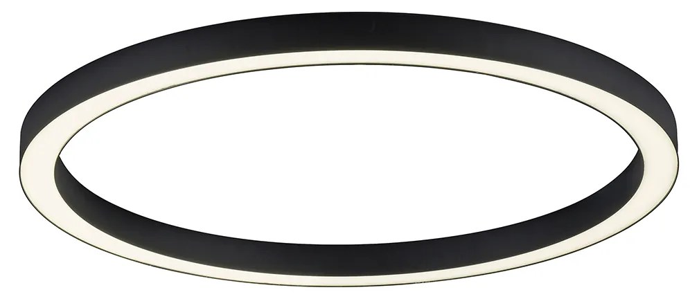 Plafoniera grigio scuro incl. LED con telecomando - Mick