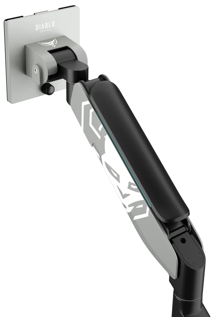 Supporto per monitor da 49" grigio-nero con LED RGB X-ARM