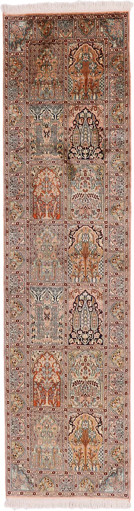 Kashmir Tappeto 80x300 (Iran) Annodato A Mano