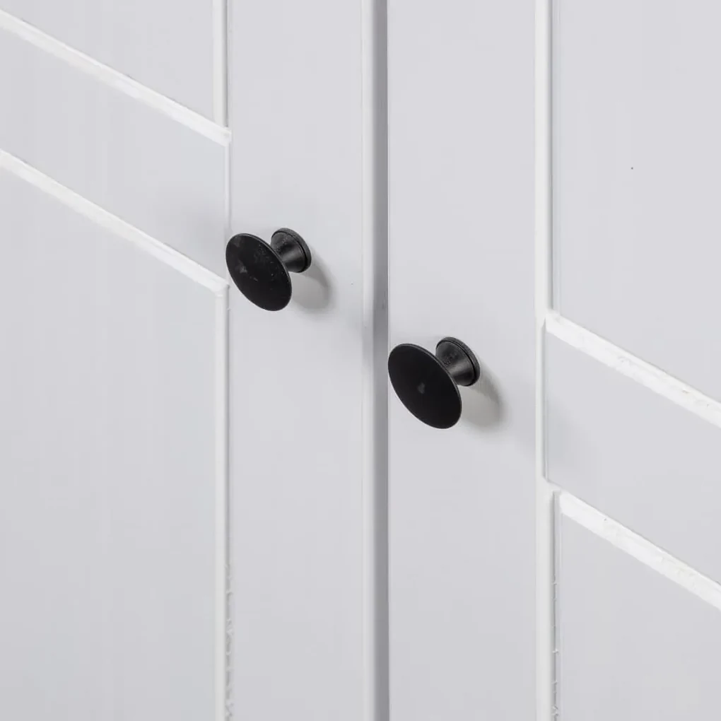 Armadio bianco 80x50x171,5 cm legno massello pino panama range