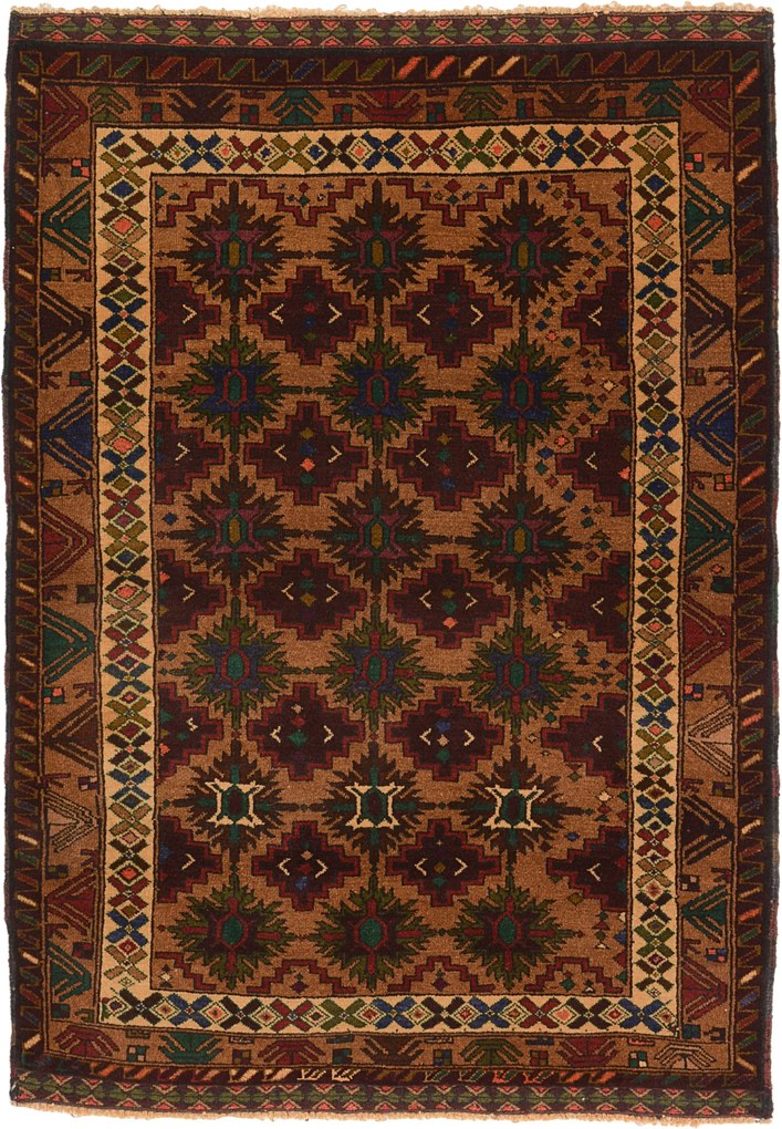 Beluch Tappeto 90x130 (Afghanistan) Annodato A Mano