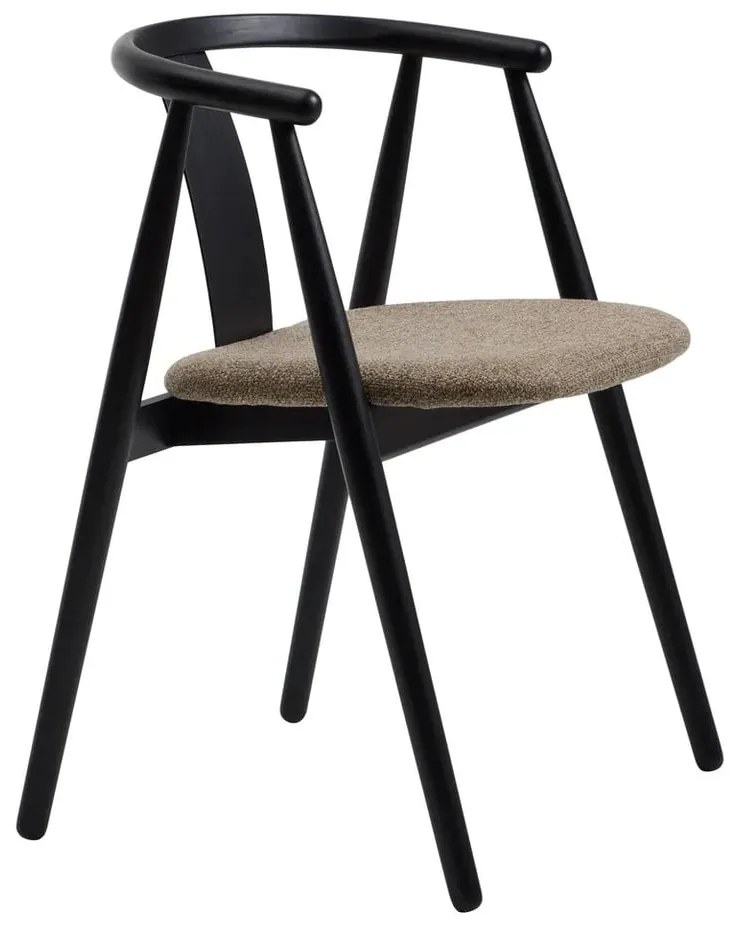 Sedia da pranzo nera e beige Relate - Unique Furniture