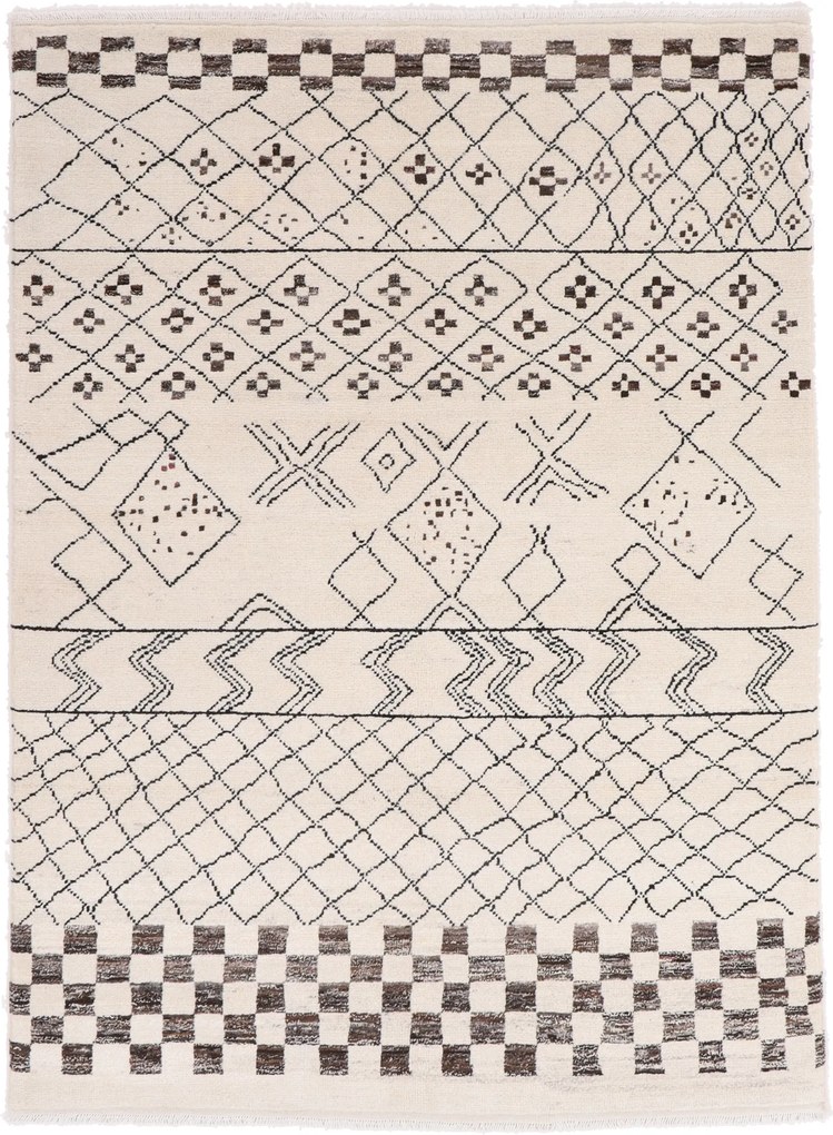 Berber Tappeto 200x150 (Afghanistan) Annodato A Mano