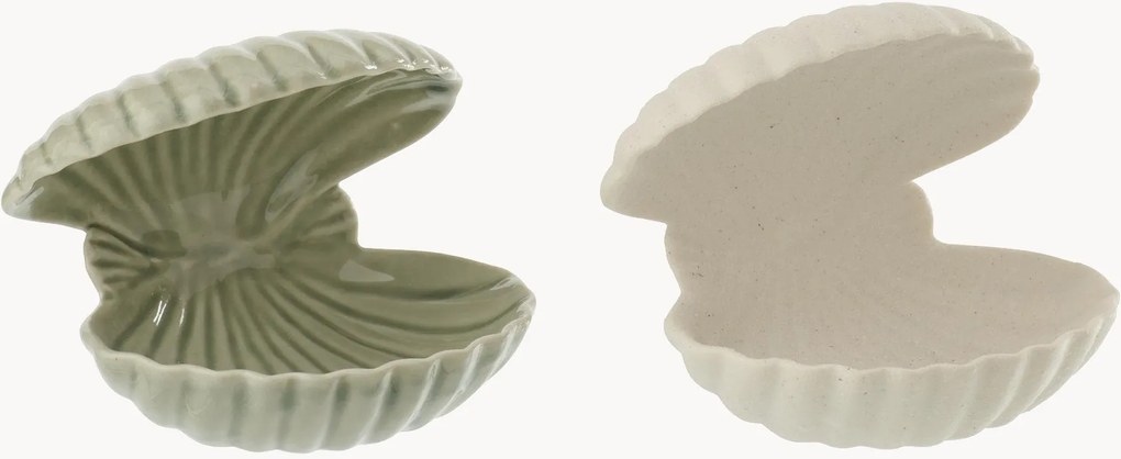 Set di 2 oggetti decorativi in gres Musc