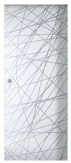 Anta per porta scorrevole Balance in vetro trasparente L 76 x H 215 cm reversibile
