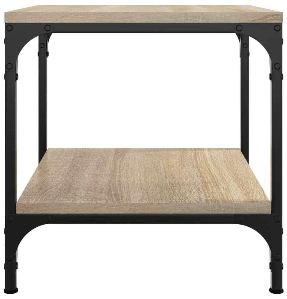 Tavolino rovere sonoma 40x40x40 cm in legno multistrato