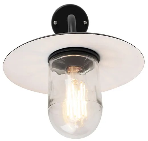 Lampada da parete esterna intelligente nera IP44 incl. WiFi A60 - Munich